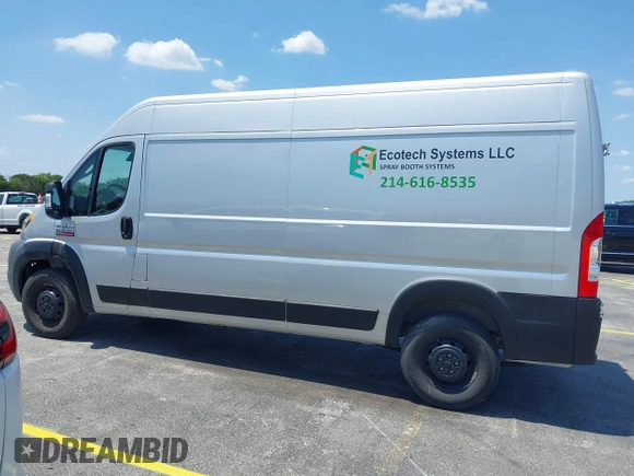 2022 Ram ProMaster Cargo with VIN 3C6LRVDG2NE123344, listed as a IAAI auction lot 42233518 with 73,959 mi miles and . Bid and sale history available at DreamBid. Image 14.