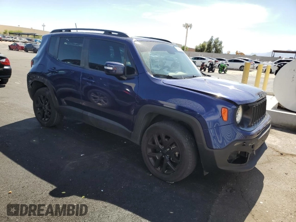 2018 Jeep Renegade Altitude with VIN ZACCJBBB4JPH39808, listed as a Copart auction lot 60941635 with 64,073 mi miles and Salvage title. Bid and sale history available at DreamBid. Image 4.