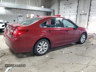 2016 Subaru Legacy 2.5i Premium with VIN 4S3BNBE66G3015632, listed as a Copart auction lot 52251175 with 62,709 mi miles and Non Repairable. Bid and sale history available at carsss.com. Image 3.