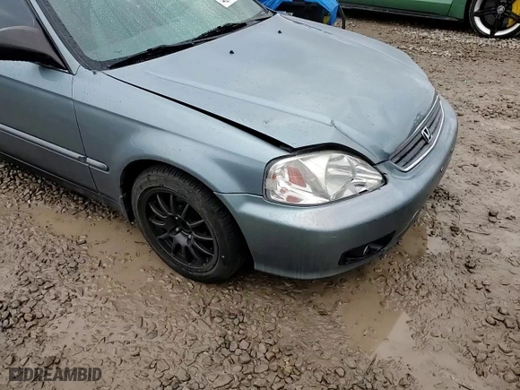 2000 Honda Civic VP with VIN 2HGEJ6614YH600003, listed as a Copart auction lot 45785285 with 164,812 mi miles and Salvage Title. Bid and sale history available at carsss.com. Image 10.