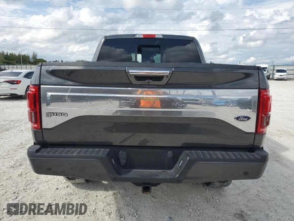 2016 Ford F-150 XL with VIN 1FTEW1CG0GFA50858, listed as a Copart auction lot 52341755 with 76,540 mi miles and Salvage title. Bid and sale history available at DreamBid. Image 6.