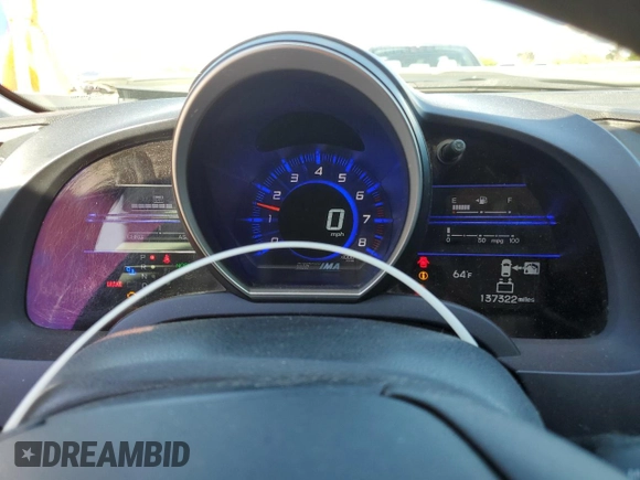 2011 Honda CR-Z with VIN JHMZF1D45BS000848, listed as a Copart auction lot 51632725 with 137,322 mi miles and Salvage Title. Bid and sale history available at carsss.com. Image 9.