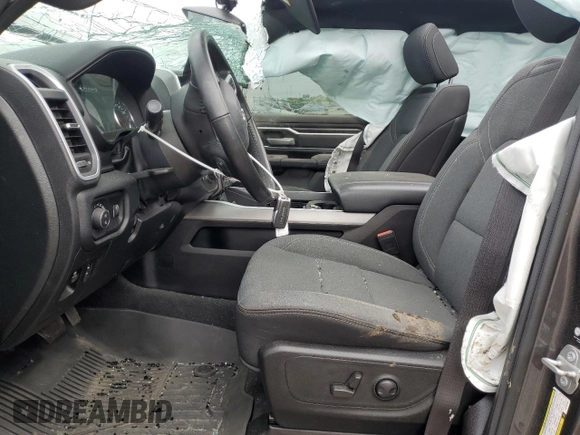 2022 Ram 1500 Big Horn with VIN 1C6SRFMT7NN155488, listed as a Copart auction lot 57314905 with 57,444 mi miles and Non repairable. Bid and sale history available at DreamBid. Image 7.