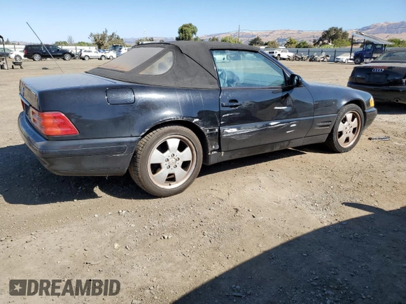 1999 Mercedes-Benz SL-Class with VIN WDBFA68F8XF186072, listed as a Copart auction lot 69557094 with 99,691 mi miles and Salvage Title. Bid and sale history available at carsss.com. Image 3.