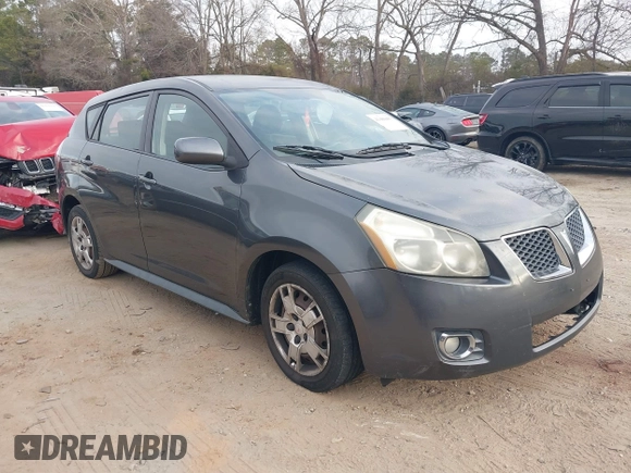 2009 Pontiac Vibe w/1SB with VIN 5Y2SP67059Z460115, listed as a IAAI auction lot 41480483 with 201,245 mi miles. Bid and sale history available at carsss.com. Image 1.