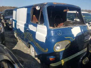 1966 Ford Econoline Cargo with VIN E14FH818088, listed as a Copart auction lot 72154424 with Not Provided miles and Salvage Title. Bid and sale history available at DreamBid. Image 4.