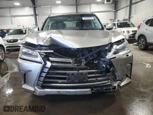 2018 Lexus LX 570 with VIN JTJHY7AX6J4261835, listed as a Copart auction lot 55998945 with 99,673 mi miles and Salvage title. Bid and sale history available at DreamBid. Image 5.