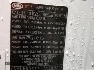 2020 Land Rover Discovery SE with VIN SALRG2RV4L2428071, listed as a Copart auction lot 79134514 with 65,944 mi miles and Salvage Title. Bid and sale history available at DreamBid. Image 13.