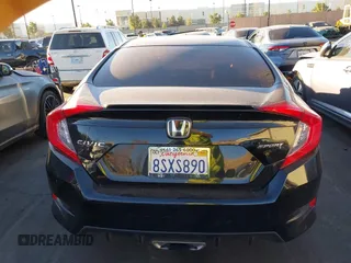2020 Honda Civic Sedan Sport with VIN 2HGFC2F85LH592247, listed as a IAAI auction lot 41232287 with 77,624 mi miles. Bid and sale history available at carsss.com. Image 17.