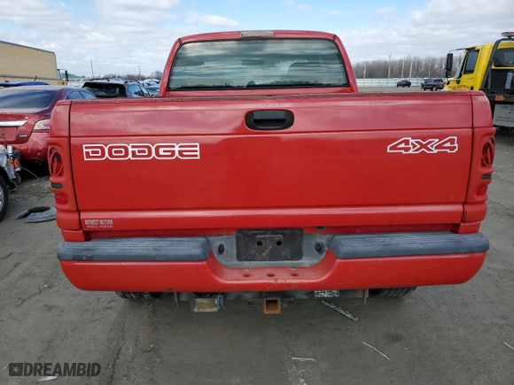 2000 Dodge Ram 1500 with VIN 3B7HF13Z4YG125687, listed as a Copart auction lot 42504674 with 125,178 mi miles and Salvage Title. Bid and sale history available at carsss.com. Image 6.