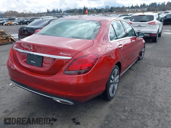2021 Mercedes-Benz C 300 z VIN W1KWF8EB5MR622425, wystawiony jako IAAI lot #41664023 z przebiegiem 21 961 mil mil oraz . Historia ofert i sprzedaży dostępna na DreamBid. Obrazek 4.