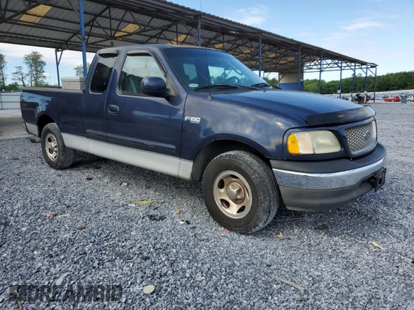 2002 Ford F-150 XL with VIN 1FTRX17232NB20820, listed as a Copart auction lot 55062355 with 231,726 mi miles and Salvage title. Bid and sale history available at DreamBid. Image 4.