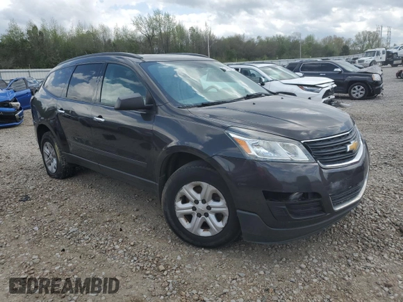2017 Chevrolet Traverse LS with VIN 1GNKRFED6HJ286902, listed as a Copart auction lot 51314205 with 138,238 mi miles and Clean Title. Bid and sale history available at DreamBid. Image 4.