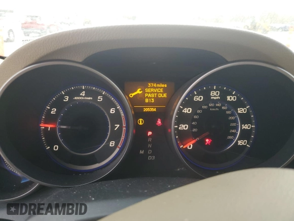 2008 Acura MDX Tech Pkg with VIN 2HNYD28388H538495, listed as a Copart auction lot 82449794 with 205,354 mi miles and Salvage Title. Bid and sale history available at carsss.com. Image 9.