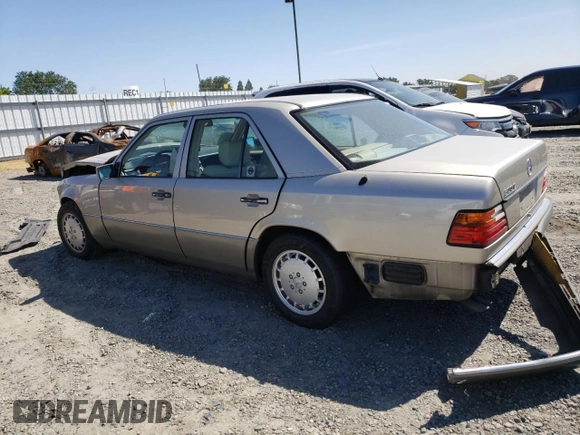 1991 Mercedes-Benz 300 with VIN WDBEA30D1MB497396, listed as a Copart auction lot 55834195 with 179,323 mi miles and Salvage Title. Bid and sale history available at carsss.com. Image 2.
