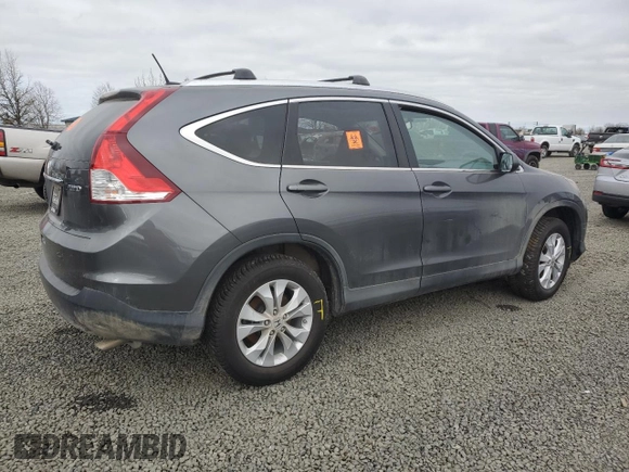 2013 Honda CR-V EX-L with VIN 2HKRM4H77DH655799, listed as a Copart auction lot 48250205 with Not Provided miles and Salvage Title. Bid and sale history available at carsss.com. Image 3.