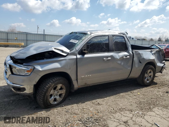 2022 Ram 1500 Big Horn с VIN 1C6SRFBT7NN225008, выставлен на аукционе Copart как лот 52920465 с пробегом 59 279 миль миль и Списание • Salvage title. История ставок и продаж доступна на DreamBid. Изображение 1.