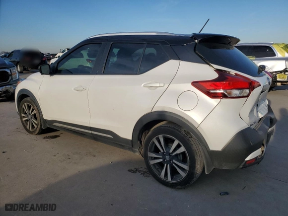 2020 Nissan Kicks SR with VIN 3N1CP5DV8LL528133, listed as a Copart auction lot 87854865 with 90,964 mi miles and Salvage Title. Bid and sale history available at carsss.com. Image 2.