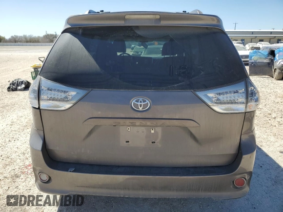 2015 Toyota Sienna SE with VIN 5TDXK3DC3FS684448, listed as a Copart auction lot 48678575 with 125,613 mi miles and Salvage Title. Bid and sale history available at carsss.com. Image 6.