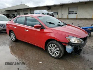 2018 Nissan Sentra SV with VIN 3N1AB7AP4JY286934, listed as a Copart auction lot 48019165 with 82,267 mi miles and Salvage Title. Bid and sale history available at carsss.com. Image 4.