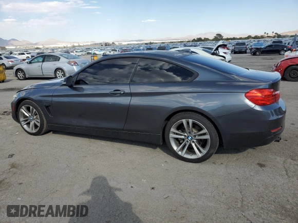 2014 BMW 4 Series 428i with VIN WBA3N7C55EF719924, listed as a Copart auction lot 74601284 with 57,165 mi miles and Clean Title. Bid and sale history available at carsss.com. Image 2.