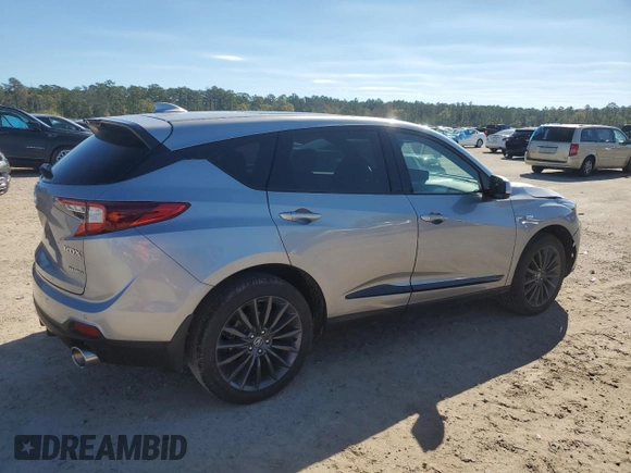 2022 Acura RDX PMC Edition with VIN 5J8TC2H87NL010154, listed as a Copart auction lot 80164634 with 19,803 mi miles and Clean Title. Bid and sale history available at carsss.com. Image 3.