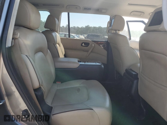 2017 Nissan Armada Platinum with VIN JN8AY2NE2H9707853, listed as a Copart auction lot 46654655 with 69,106 mi miles and Clean Title. Bid and sale history available at carsss.com. Image 12.