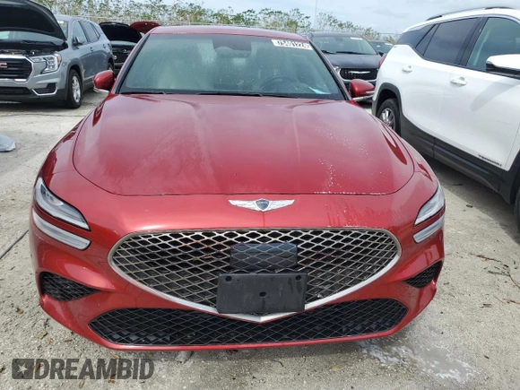 2023 Genesis G70 2.0T with VIN KMTG34TA5PU124741, listed as a Copart auction lot 75401224 with 0 mi miles and Non Repairable. Bid and sale history available at carsss.com. Image 5.