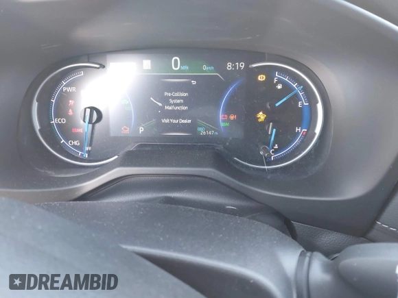2023 Toyota RAV4 Hybrid XLE with VIN 4T3RWRFV2PU102578, listed as a IAAI auction lot 41792776 with 26,147 mi miles. Bid and sale history available at carsss.com. Image 7.