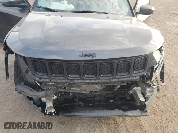 2020 Jeep Compass Latitude with VIN 3C4NJCBB3LT205774, listed as a Copart auction lot 43865785 with 62,880 mi miles and Salvage Title. Bid and sale history available at carsss.com. Image 12.