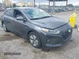 2017 Hyundai Ioniq Blue with VIN KMHC65LC0HU046457, listed as a IAAI auction lot 42029616 with 224,660 mi miles and . Bid and sale history available at DreamBid. Image 1.