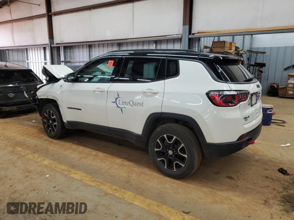 2020 Jeep Compass Trailhawk with VIN 3C4NJDDB4LT119165, listed as a Copart auction lot 48454355 with 135,492 mi miles and Salvage title. Bid and sale history available at DreamBid. Image 2.