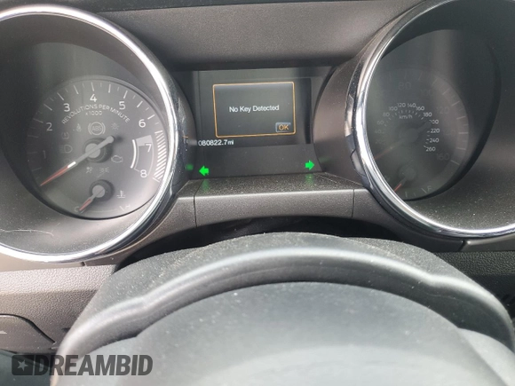 2015 Ford Mustang GT Premium with VIN 1FATP8FF8F5402773, listed as a Copart auction lot 46169535 with 80,822 mi miles and Salvage title. Bid and sale history available at DreamBid. Image 9.