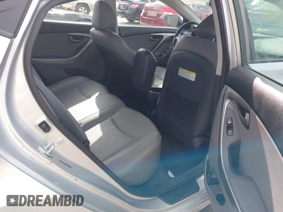 2013 Hyundai Elantra Limited with VIN 5NPDH4AE2DH191473, listed as a IAAI auction lot 41856481 with 54,705 mi miles and . Bid and sale history available at DreamBid. Image 8.