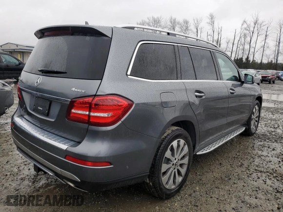2018 Mercedes-Benz GLS with VIN 4JGDF6EE1JB174362, listed as a Copart auction lot 44164913 with 52,476 mi miles. Bid and sale history available at carsss.com. Image 3.