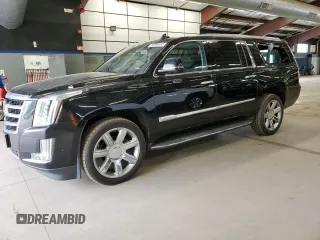 2020 Cadillac Escalade ESV Luxury z VIN 1GYS4HKJXLR150354, wystawiony jako Copart lot #56386485 z przebiegiem 131 803 mil mil oraz Szkoda całkowita • Salvage title. Historia ofert i sprzedaży dostępna na DreamBid. Obrazek 1.
