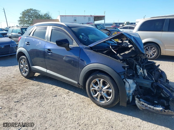 2017 Mazda CX-3 Sport with VIN JM1DKFB73H0159678, listed as a IAAI auction lot 40953743 with 99,696 mi miles. Bid and sale history available at carsss.com. Image 1.