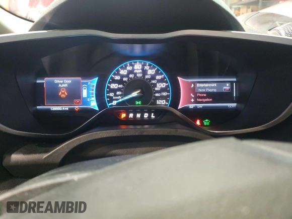 2014 Ford C-Max SEL with VIN 1FADP5BU5EL515548, listed as a Copart auction lot 51453975 with 138,669 mi miles and Salvage Title. Bid and sale history available at DreamBid. Image 9.