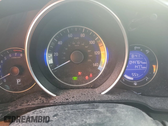2019 Honda Fit LX with VIN 3HGGK5H43KM702649, listed as a Copart auction lot 47744285 with 44,764 mi miles and Salvage Title. Bid and sale history available at carsss.com. Image 9.