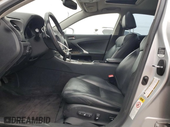 2010 Lexus IS 250 with VIN JTHBF5C24A5110506, listed as a Copart auction lot 52931455 with 117,942 mi miles and Salvage Title. Bid and sale history available at DreamBid. Image 7.