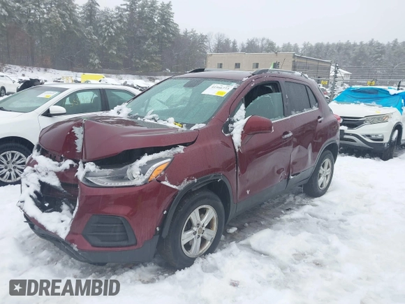 2017 Chevrolet Trax LT with VIN 3GNCJPSB1HL205687, listed as a IAAI auction lot 41566773 with 1 mi miles. Bid and sale history available at carsss.com. Image 2.