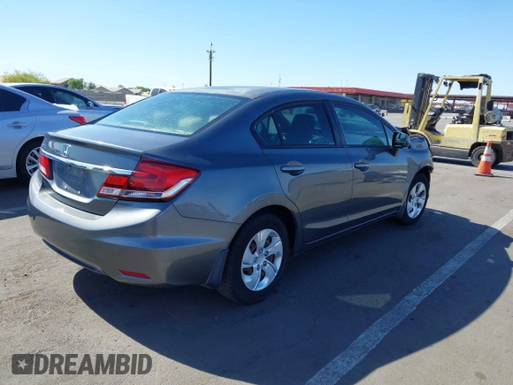 2013 Honda Civic LX with VIN 2HGFB2F59DH300657, listed as a IAAI auction lot 42111248 with Not Provided miles and . Bid and sale history available at DreamBid. Image 4.