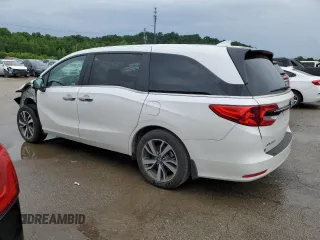 2023 Honda Odyssey Touring with VIN 5FNRL6H86PB049842, listed as a Copart auction lot 55992424 with 27,423 mi miles and Non Repairable. Bid and sale history available at DreamBid. Image 2.
