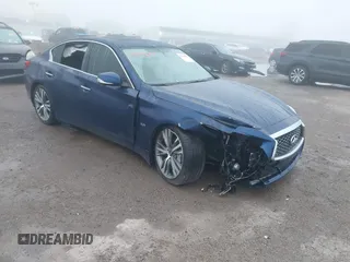 2019 Infiniti Q50 Luxe with VIN JN1EV7AP7KM519475, listed as a IAAI auction lot 41646571 with 39,155 mi miles and . Bid and sale history available at DreamBid. Image 6.