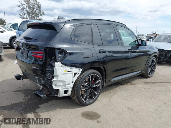 2022 BMW X3 M40i with VIN 5UX83DP01N9N28817, listed as a IAAI auction lot 41939093 with 19,011 mi miles. Bid and sale history available at carsss.com. Image 4.