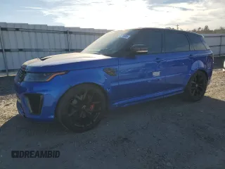 2019 Land Rover Range Rover Sport SVR with VIN SALWZ2SE9KA872333, listed as a Copart auction lot 42719595 with 28,087 mi miles and Clean Title. Bid and sale history available at DreamBid. Image 1.