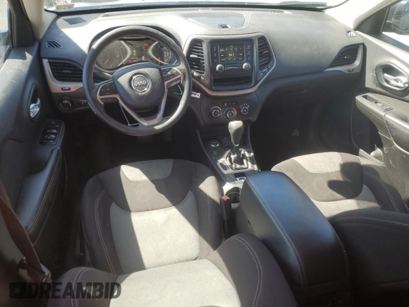 2016 Jeep Cherokee Sport with VIN 1C4PJMAB7GW215062, listed as a Copart auction lot 49578815 with 134,909 mi miles and Salvage Title. Bid and sale history available at carsss.com. Image 8.