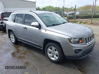 2017 Jeep Compass Sport with VIN 1C4NJCBA7HD163209, listed as a IAAI auction lot 41948738 with 116,352 mi miles and . Bid and sale history available at carsss.com. Image 1.