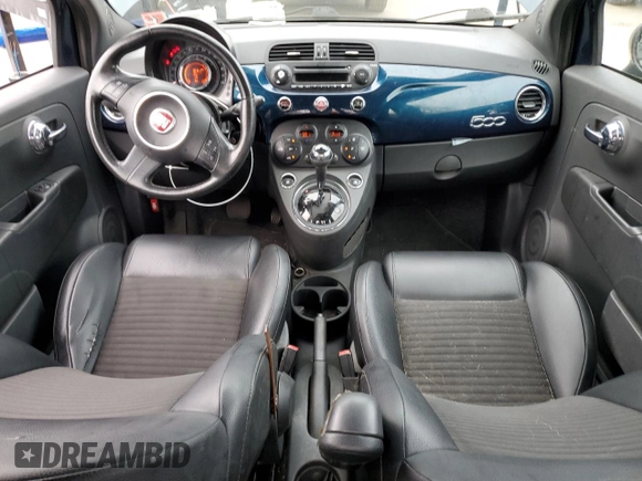 2014 FIAT 500 Sport with VIN 3C3CFFBR8ET195256, listed as a Copart auction lot 71742054 with 62,421 mi miles and Salvage Title. Bid and sale history available at carsss.com. Image 8.