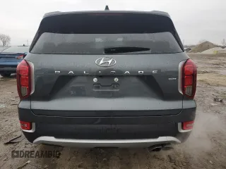 2022 Hyundai Palisade SEL with VIN KM8R4DHE0NU460547, listed as a Copart auction lot 43662685 with 45,376 mi miles and Salvage title. Bid and sale history available at DreamBid. Image 6.